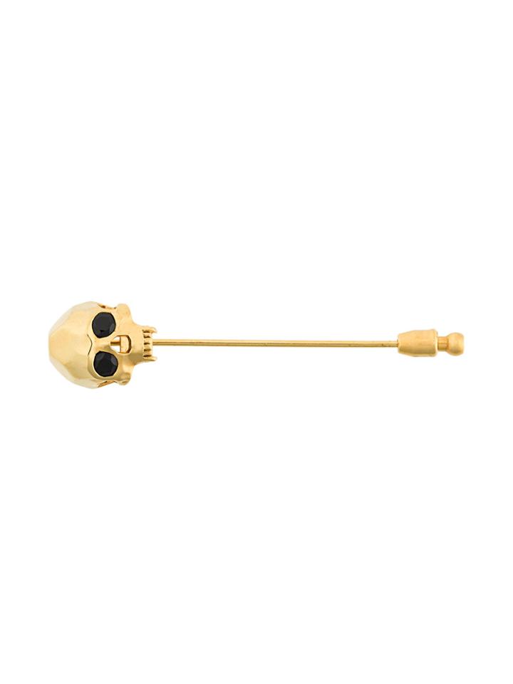 Kasun London Vampire Skull Brooche - Metallic