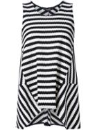 Derek Lam Asymmetric Striped Knit Top