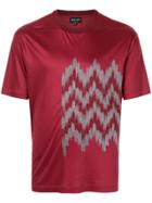 Giorgio Armani Jacquard Detail T-shirt - Red