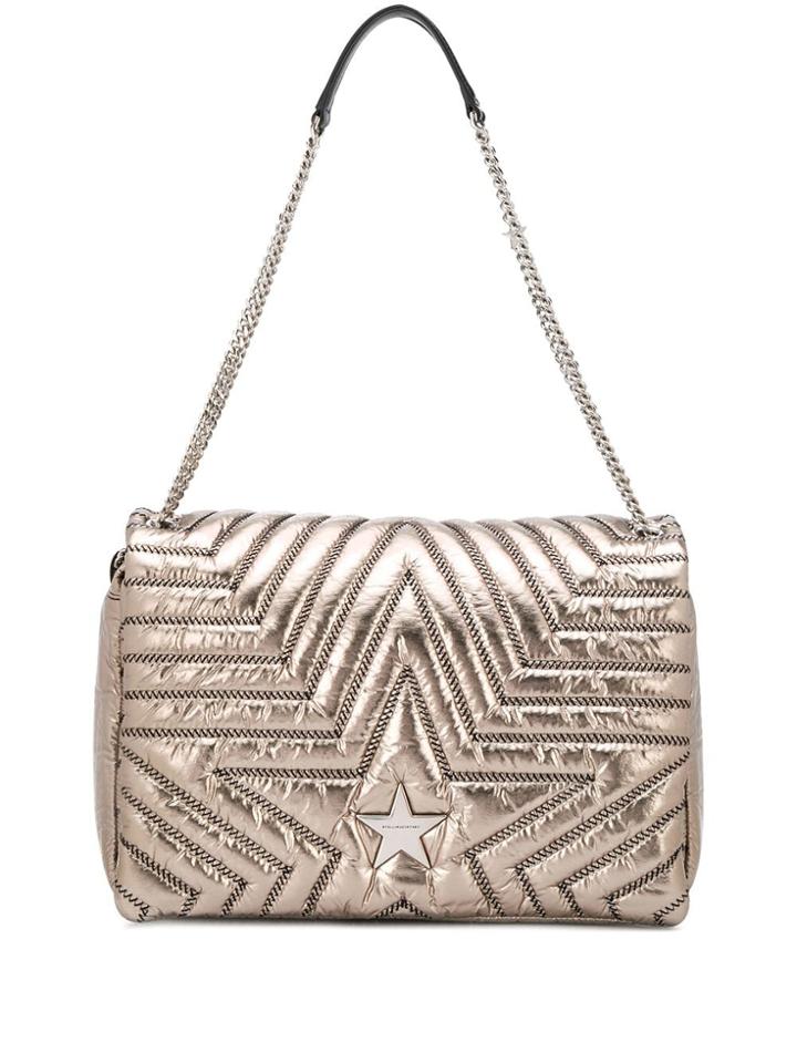 Stella Mccartney Large Stella Star Shoulder Bag - Silver