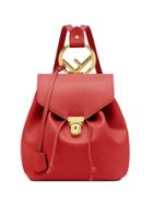 Fendi Classic Logo Backpack - Red