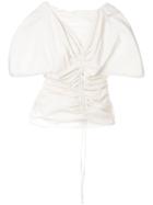 Jacquemus Vallauris Gathered Top - White