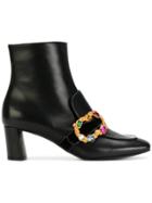 Casadei Embellished Buckle Boots - Black
