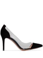 Gianvito Rossi Transparent-panel 85mm Pumps - Black