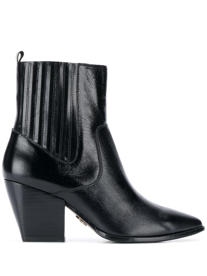 Buffalo Ferry Cowboy Boots - Black