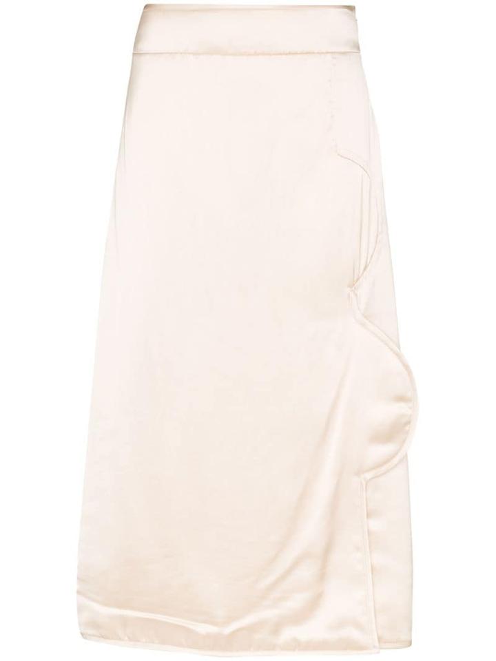 Jil Sander Structured-detail Midi Skirt - Pink