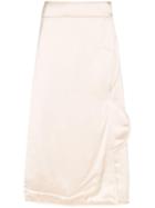 Jil Sander Structured-detail Midi Skirt - Pink