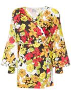 Attico Floral Print Short Dress - Multicolour