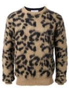 Toga Leopard Pattern Jacquard Pullover
