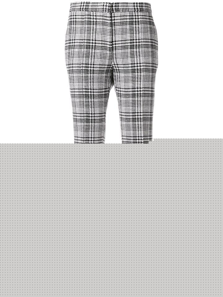 Thom Browne Cropped Tailored Trousers - White