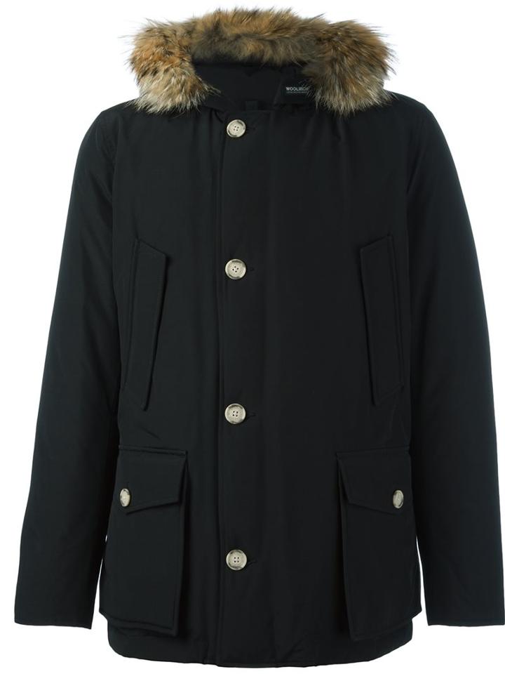 Woolrich Zipped Hooded Parka Coat
