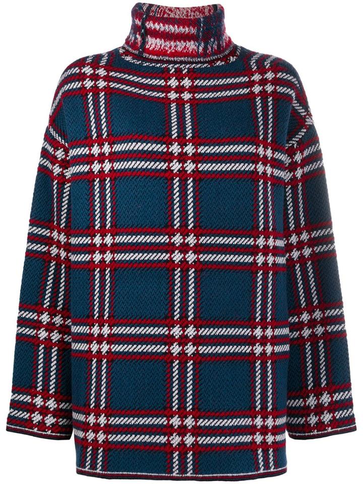 Juun.j Roll Neck Jumper - Blue