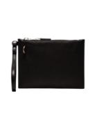 Rick Owens Leather Pouch With Wrist Strap - Black
