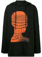 Strateas Carlucci Crochead Print Knit Hoodie - Black