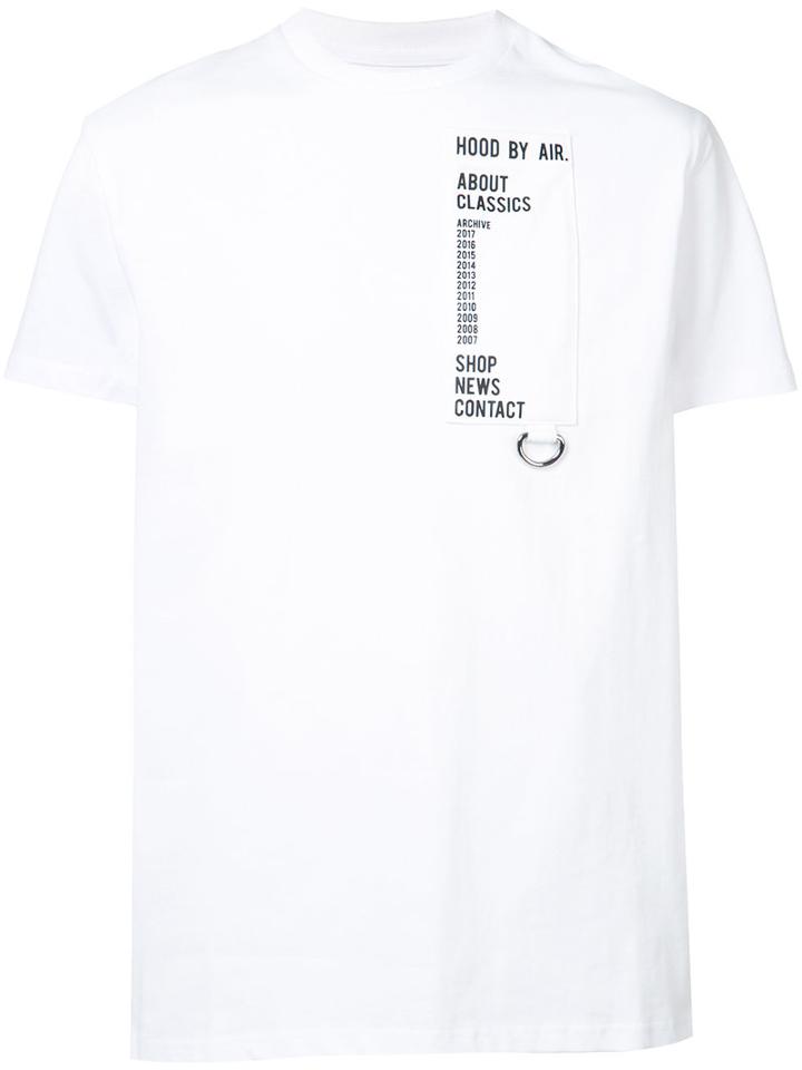 Hood By Air - Archive Patch T-shirt - Men - Cotton - L, White, Cotton