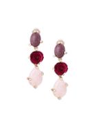 Oscar De La Renta Stone Pendant Earrings