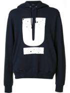 Undercover Logo Hoodie, Men's, Size: 3, Blue, Cotton