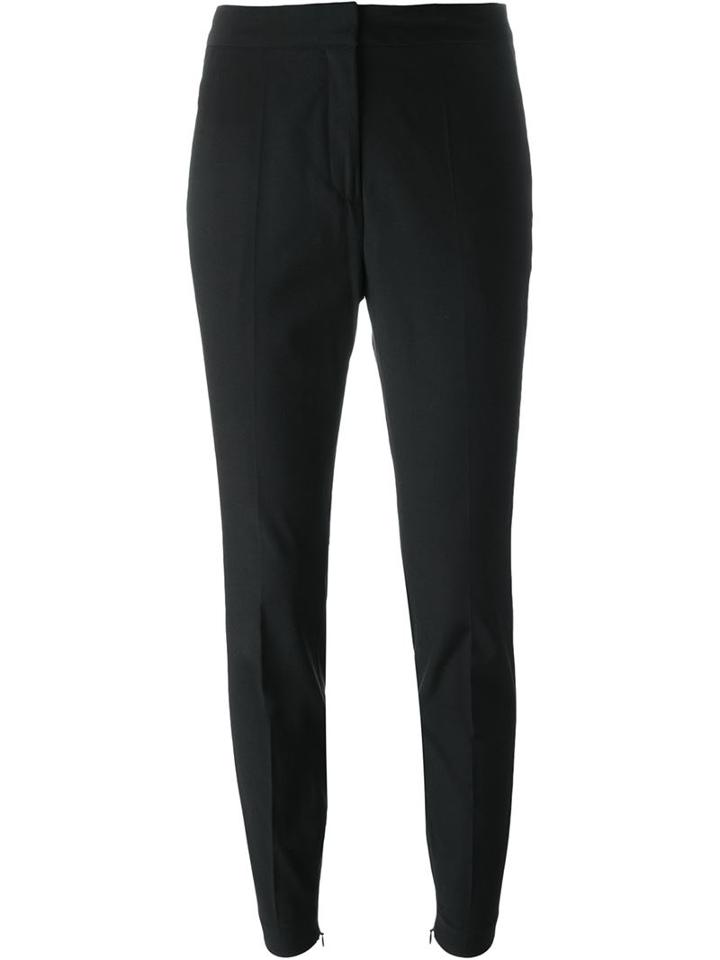 By Malene Birger - 'aurelia New' Tapered Cigarette Pants - Women - Polyester/spandex/elastane/viscose/wool - 38, Black, Polyester/spandex/elastane/viscose/wool