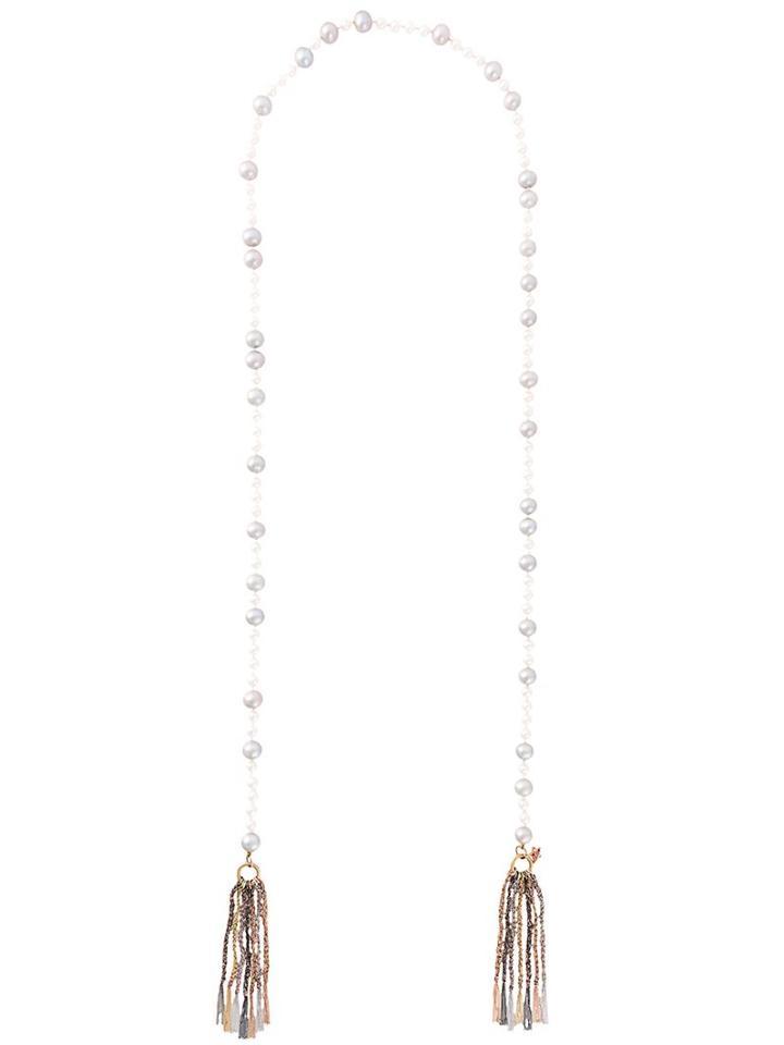 Carolina Bucci 18kt Gold 'superstellar' Fresh Water Pearl Lariat Necklace