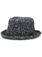 Issey Miyake Men Woven Hat, Grey, Nylon