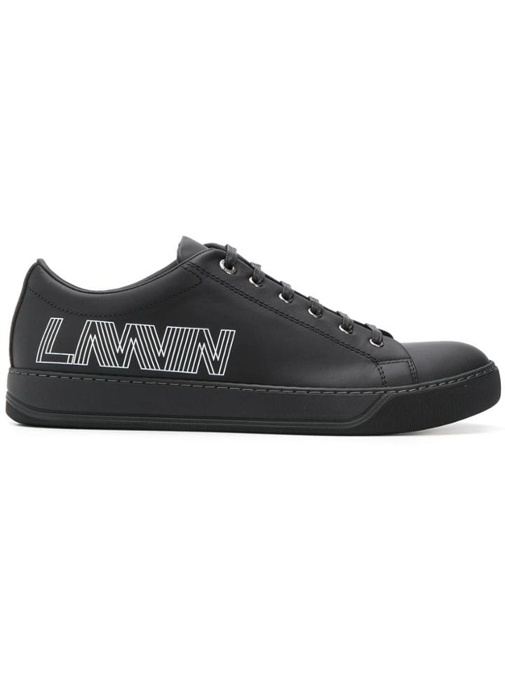 Lanvin Low Top Logo Sneakers - Black