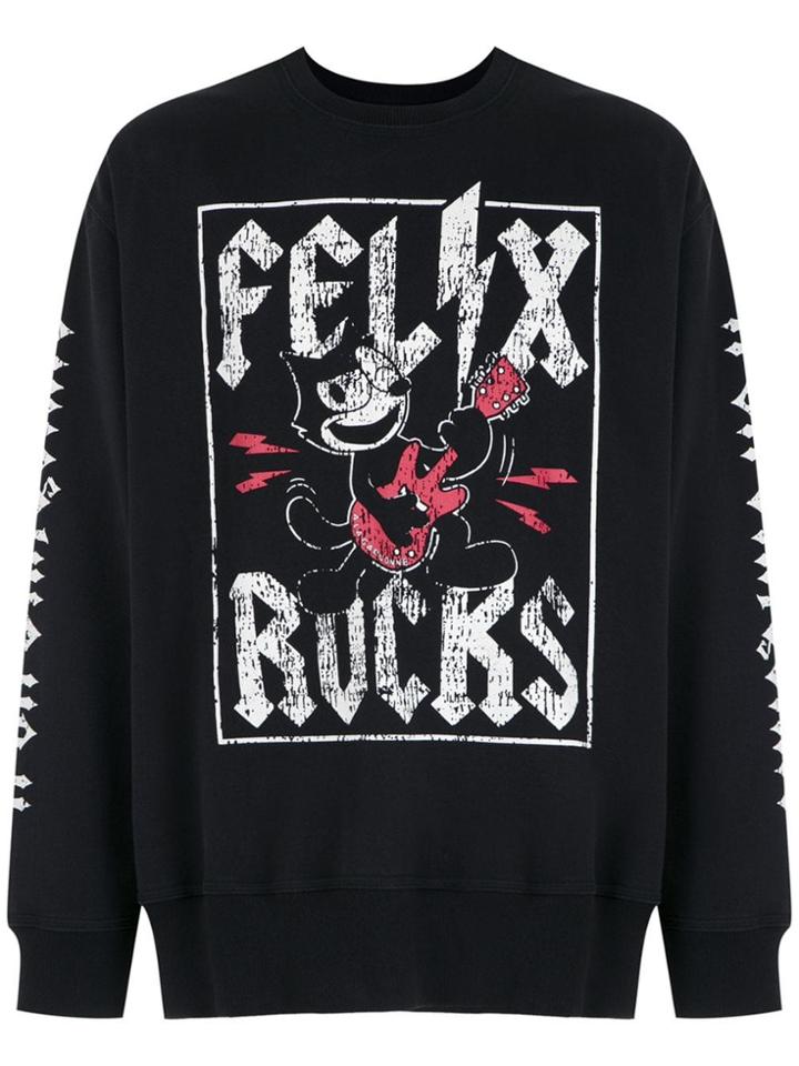 À La Garçonne À La Garçonne + Hering Felix Rocks Sweatshirt - Black