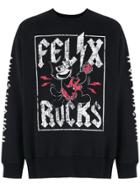 À La Garçonne À La Garçonne + Hering Felix Rocks Sweatshirt - Black