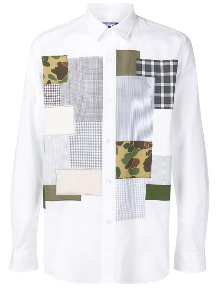Junya Watanabe Man Gingham Print Shirt - White