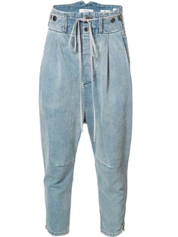 The Squad Drop Crotch Jeans, Size: 28, Blue, Cotton
