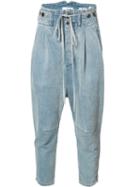 The Squad Drop Crotch Jeans, Size: 28, Blue, Cotton
