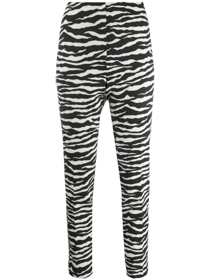 P.a.r.o.s.h. Zebra Print Trousers - Black