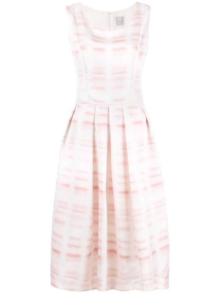 Eggs - Pleated Flared Dress - Women - Polyester/acetate - 44, White, Polyester/acetate