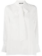 Sly010 Pussy Bow Top - White