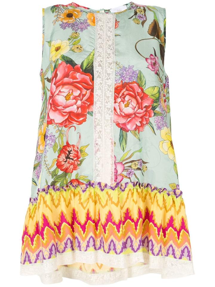 P.a.r.o.s.h. Printed Sleeveless Top - Multicolour
