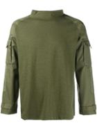 Wtaps Tactical Longsleeved Top, Men's, Size: Medium, Green, Cotton/polyester