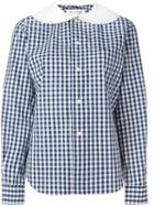 Comme Des Garçons Girl 'gingham' Shirt, Size: Small, Blue, Cotton