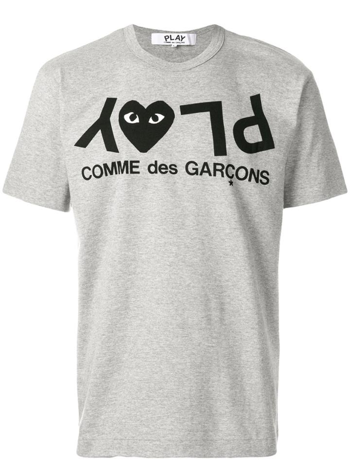 Comme Des Garçons Play Play T-shirt - Grey