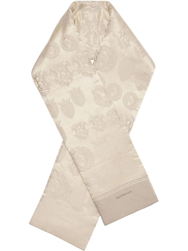 Burberry Archive Shield Silk Jacquard Puffer Scarf - Neutrals
