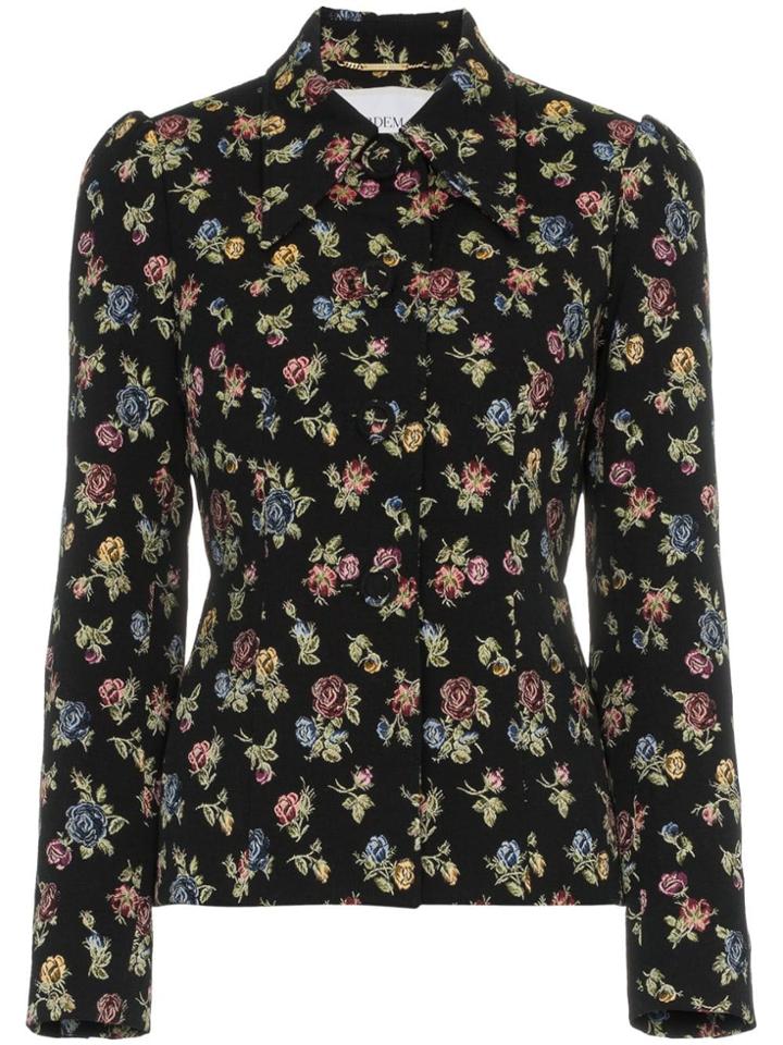 Erdem Floral Jacquard Blazer - Black