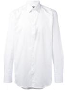 Canali Classic Long Sleeve Shirt, Men's, Size: 40, White, Cotton