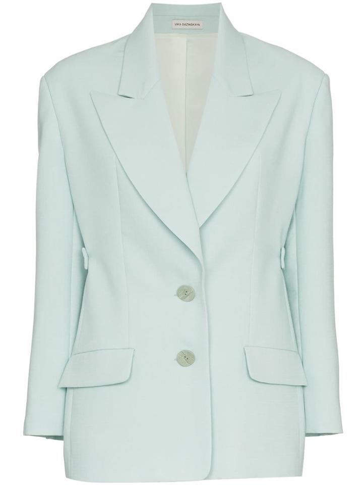 Vika Gazinskaya Single-breasted Blazer - Green
