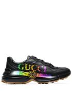 Gucci Rhyton Logo Sneakers - Black