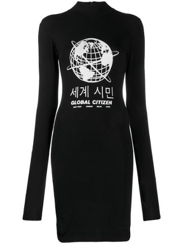 House Of Holland Global Citizen Fitted Dress - Black