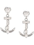 Alessandra Rich Anchor Statement Earrings - Silver