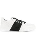 Versace Panelled Sneakers - White