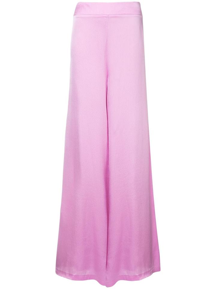 Safiyaa London Wide Leg Trousers - Pink & Purple