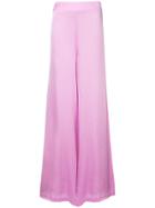 Safiyaa London Wide Leg Trousers - Pink & Purple