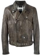 Golden Goose Deluxe Brand 'chiodo' Biker Jacket, Men's, Size: Xl, Black, Leather/polyester/viscose