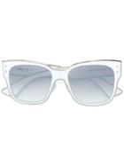 Moschino Eyewear Oversized Square Sunglasses - White