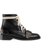 Gucci Queercore Brogue Boots - Black